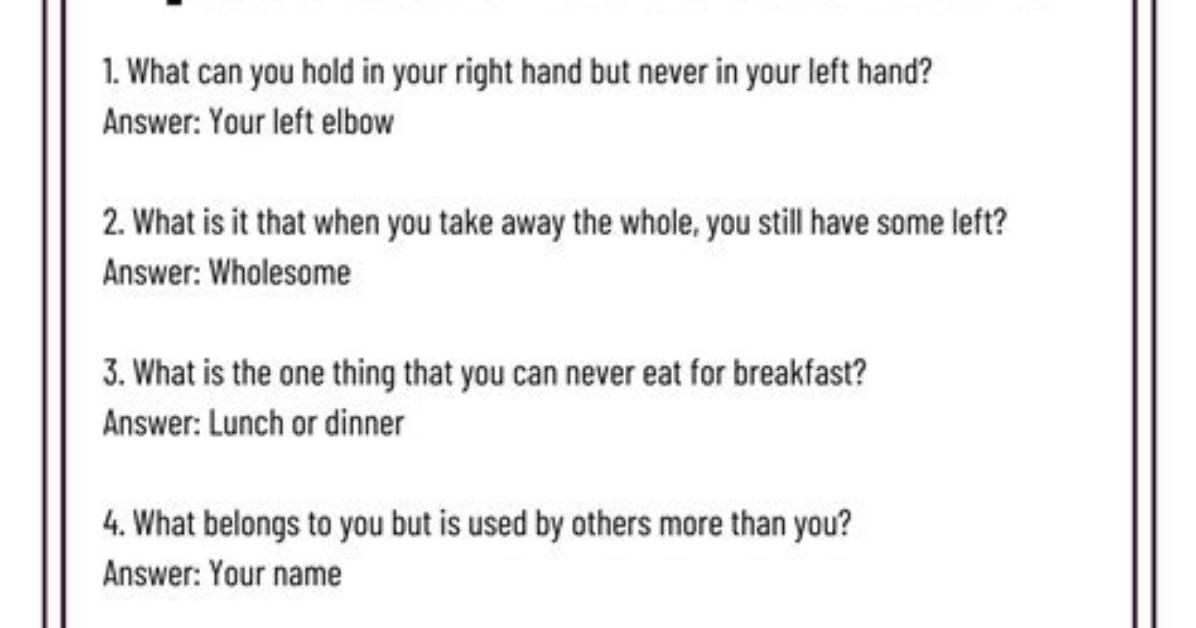 Tricky Question Answer
