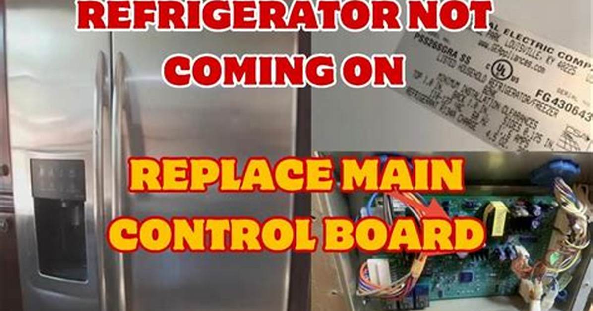 Troubleshooting a Ge Profile Refrigerator
