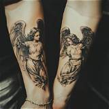 Two Angels Tattoo: a Symbol of Protection and Love