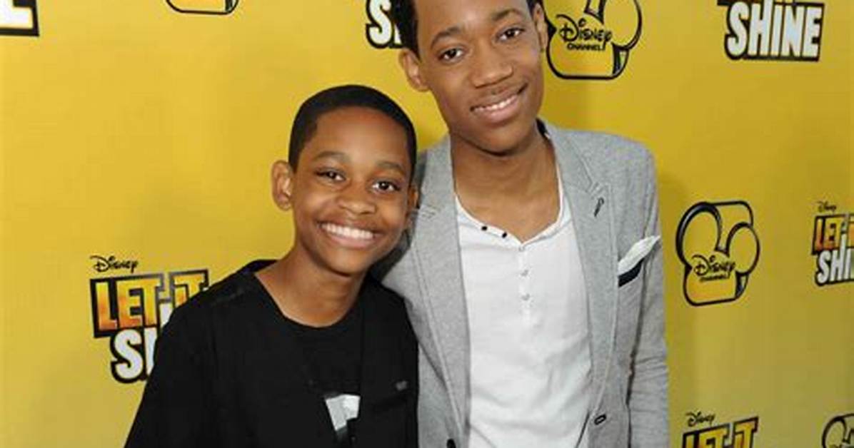 Tyler James Williams and His Brother