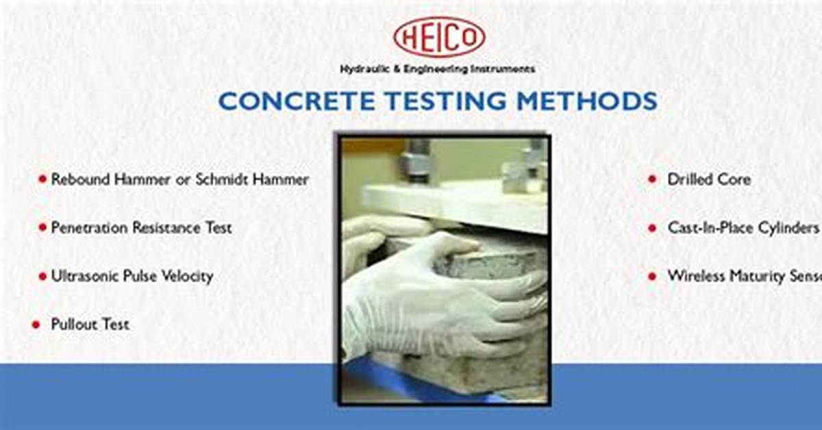 Types of Concrete Testing