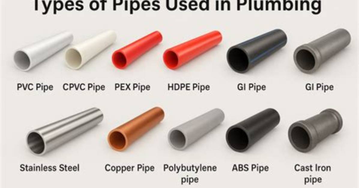 Types of Pvc Pipe Used For