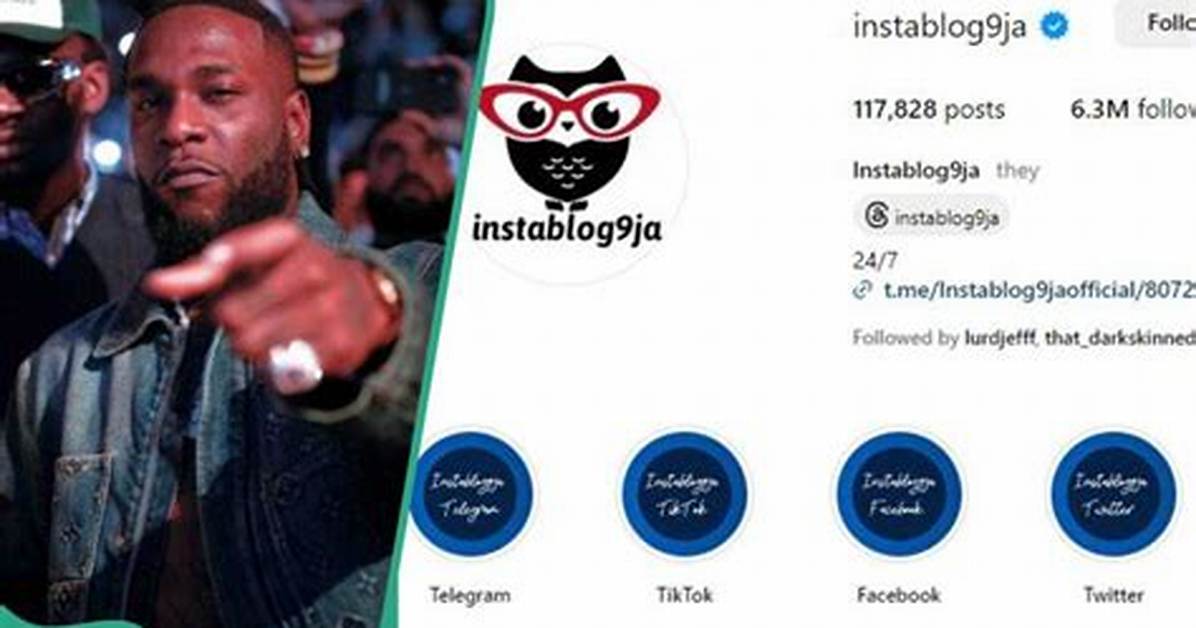 Una Dey Push Me Burna Boy Fumes as He Calls out Instablog Threatens Them