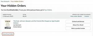 Understanding Amazon Archive Orders: a Comprehensive Guide