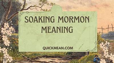 Understanding Soaking: the Meaning Behind the Mormon Practice