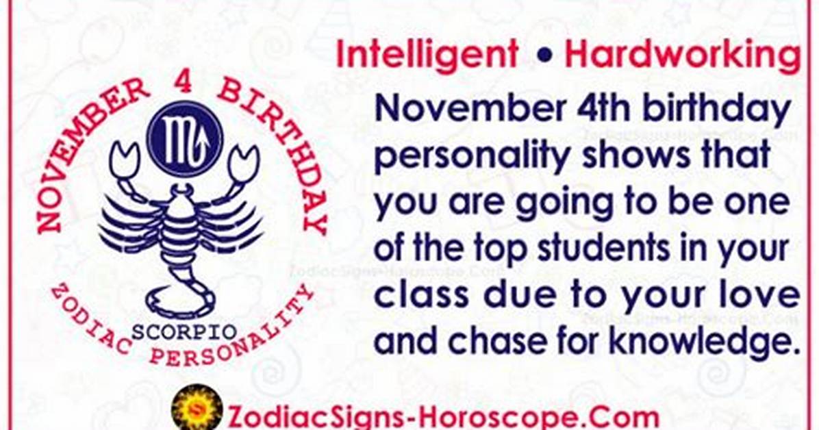 Understanding the November 4 Zodiac Sign: Traits, Compatibility, and More
