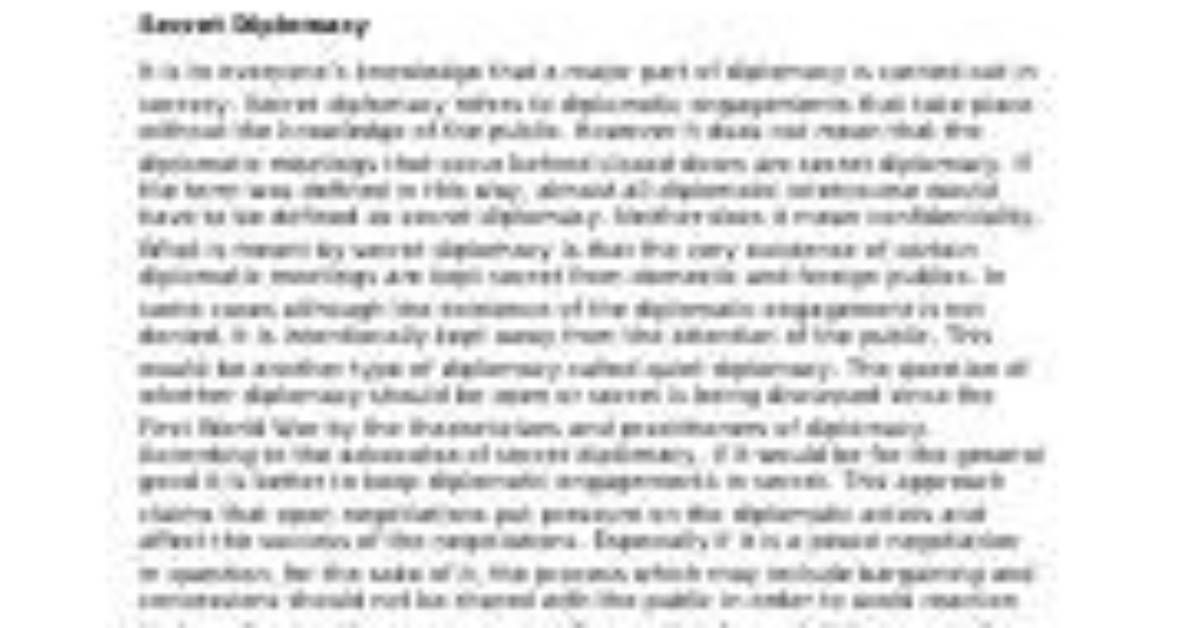 Understanding the Types of Diplomacy: a Comprehensive Guide