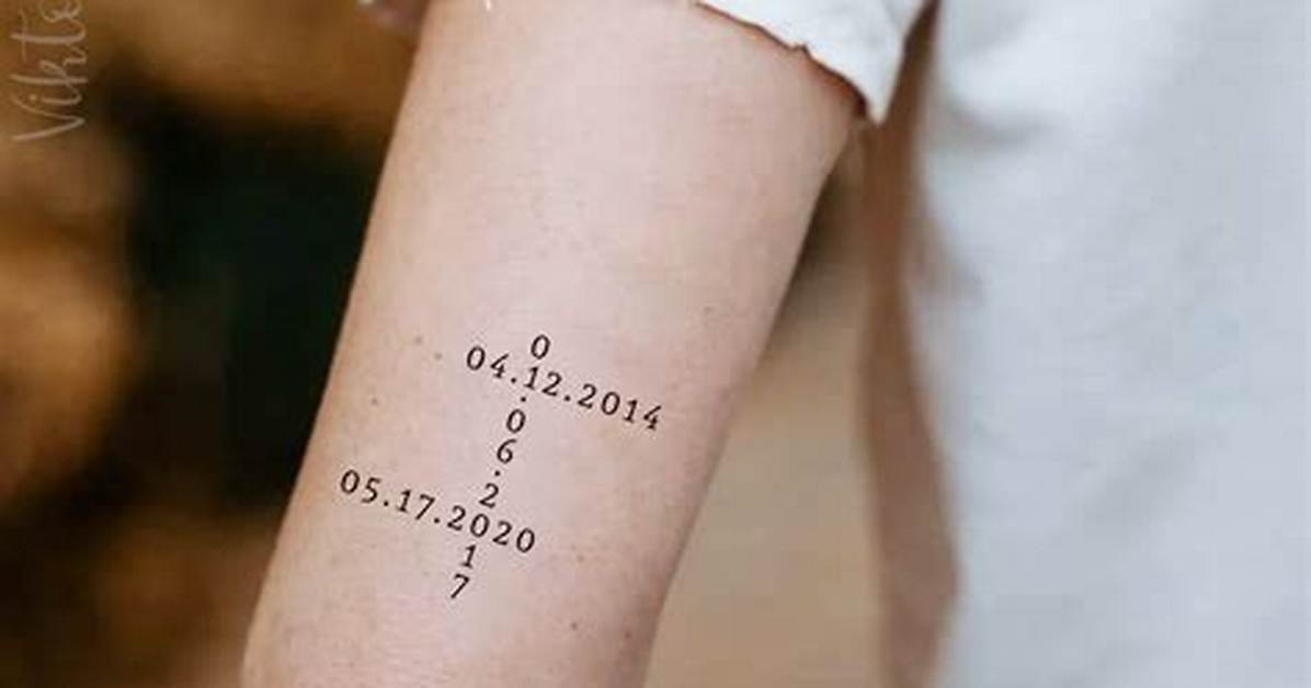 Unlock the Profound Meanings Behind Birthdate Tattoos