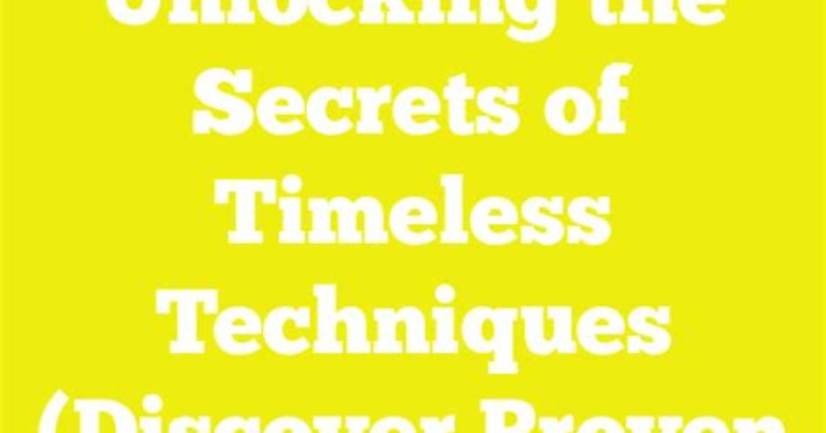 Unlocking the Secrets of Age And