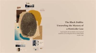 Unraveling the Mystery of Black Dahlia: the Life and Legacy of Elizabeth Short