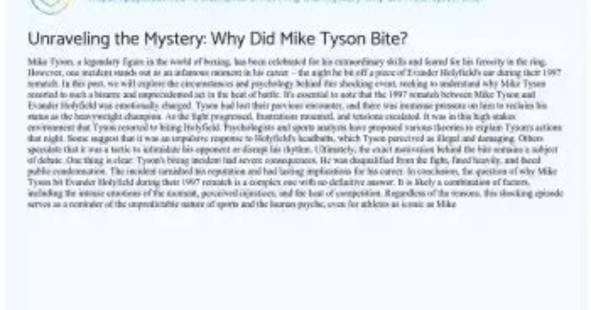 Unraveling the Mystery Why Did