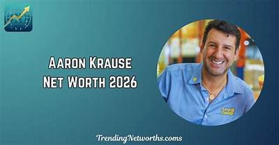 Unveiling Aaron Krause's Net Worth: a Financial Portrait