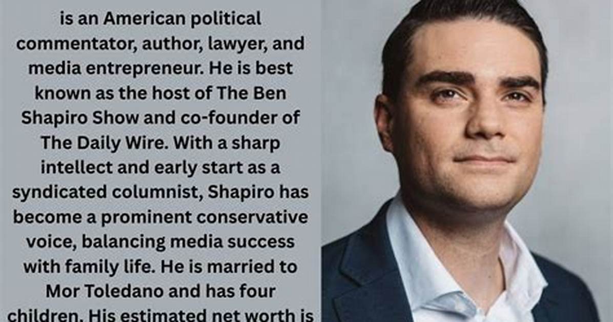 Unveiling the Matrimonial Life of Ben Shapiro: Discoveries and Insights