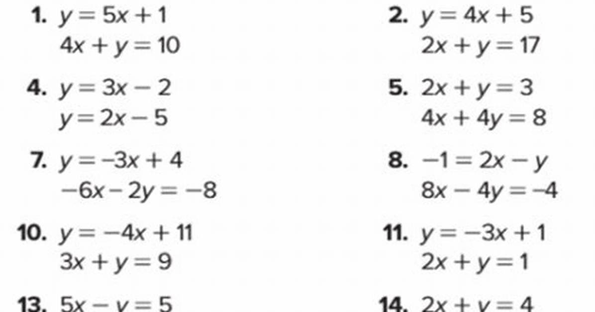 Use Substitution to Solve C + T = 30 and 8C + 12T = 268