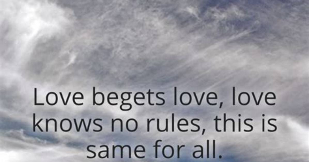 Virgil: 'Love Begets Love, Love Knows No Rules, This Is Same for All.'