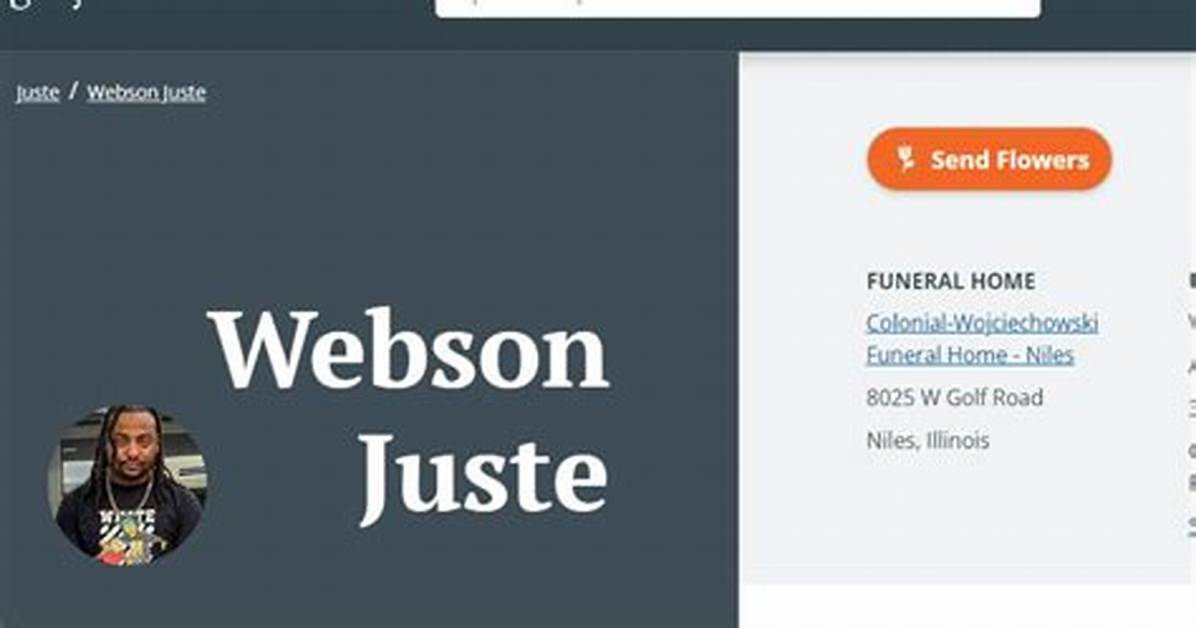 Webson Juste Died- Who Was Webson Juste? Know His Cause of Death?