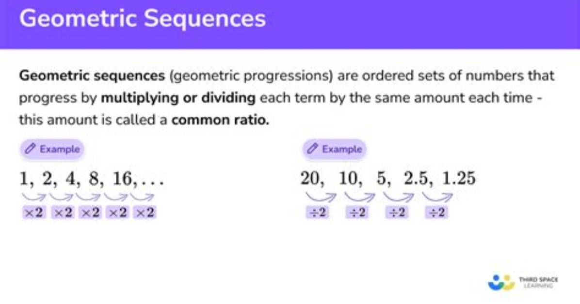 What Are 2 Examples of Geometric Sequence?