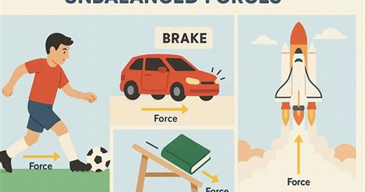 What Are 3 Examples of Unbalanced Forces?