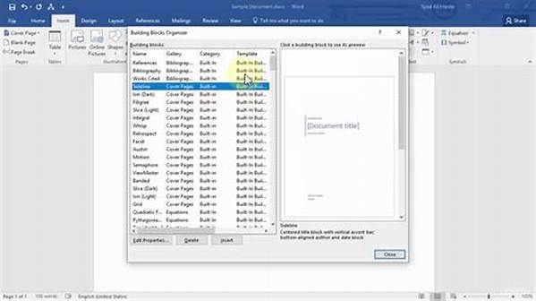 What Are Building Blocks in Word 2016?