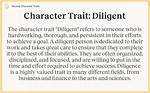 What Are Characteristics of Diligent?