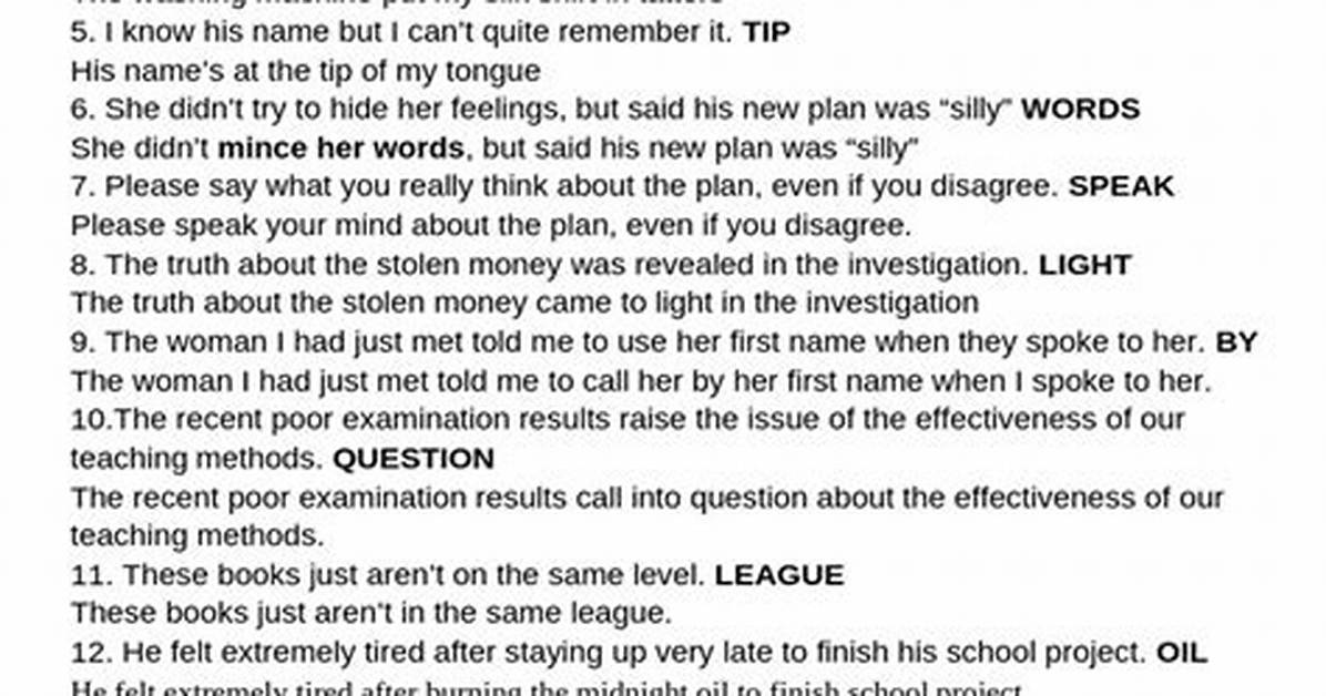 What Are English Transformations?
