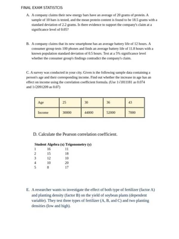 What Are Exam Statistics?