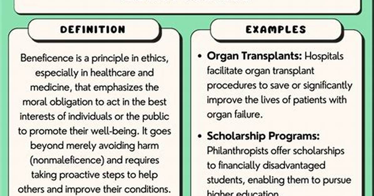 What Are Examples of Beneficence?