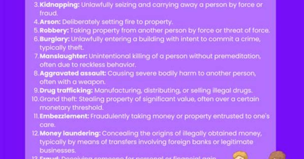 What Are Noncapital Felonies?