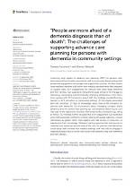 What Are People with Dementia Afraid of?