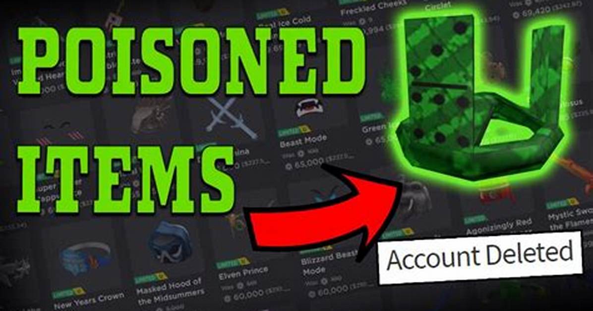 What Are Poisoned Items Roblox?