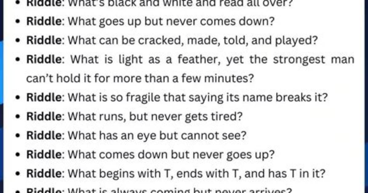 What Are Some Good Riddles for Kids?