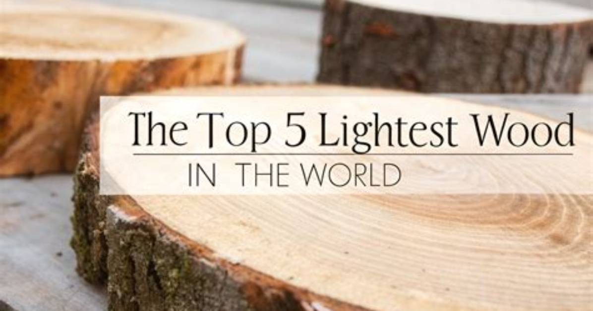 What Are Some of the Lightest Woods?