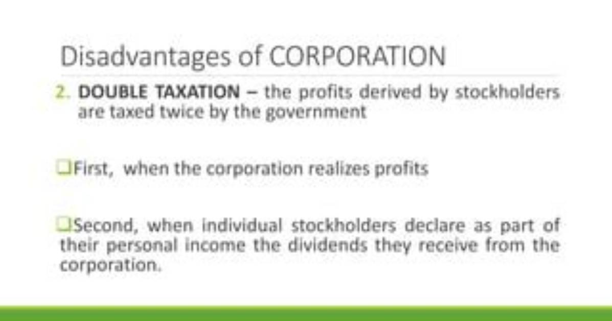 What Are Stockholders Double Taxed on?