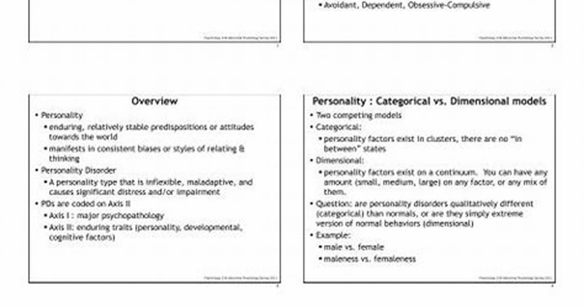What Are the 12 Personality Disorders?