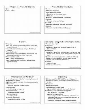 What Are the 12 Personality Disorders?