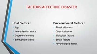 What Are the Factors Affecting the Disaster?