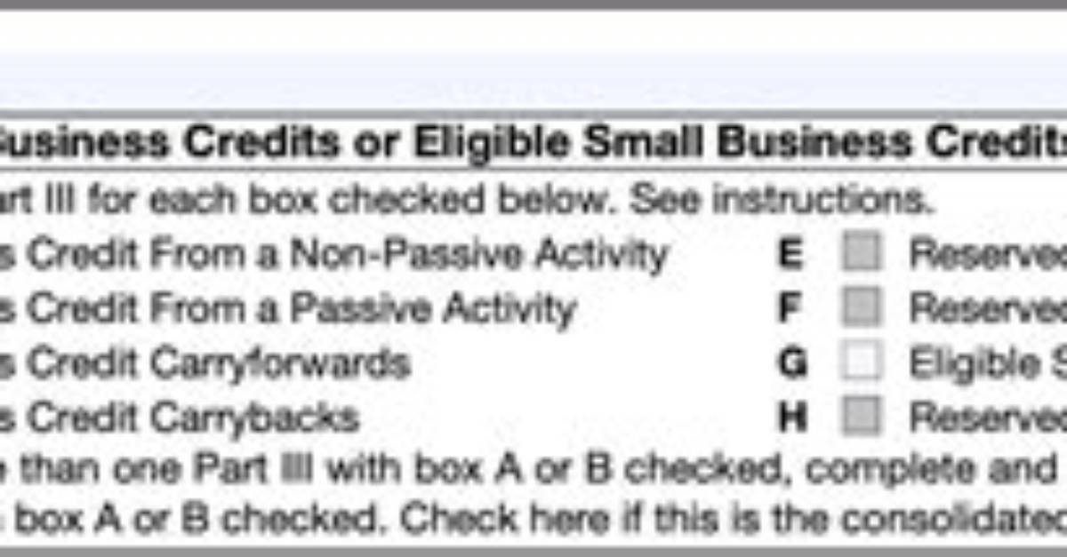 What Are the General Business Credits Reported on Form 3800?