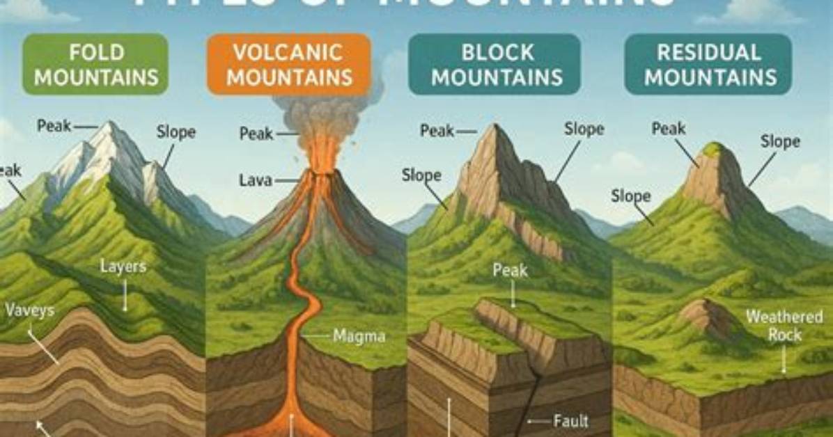 What Are the Major Types of Mountains