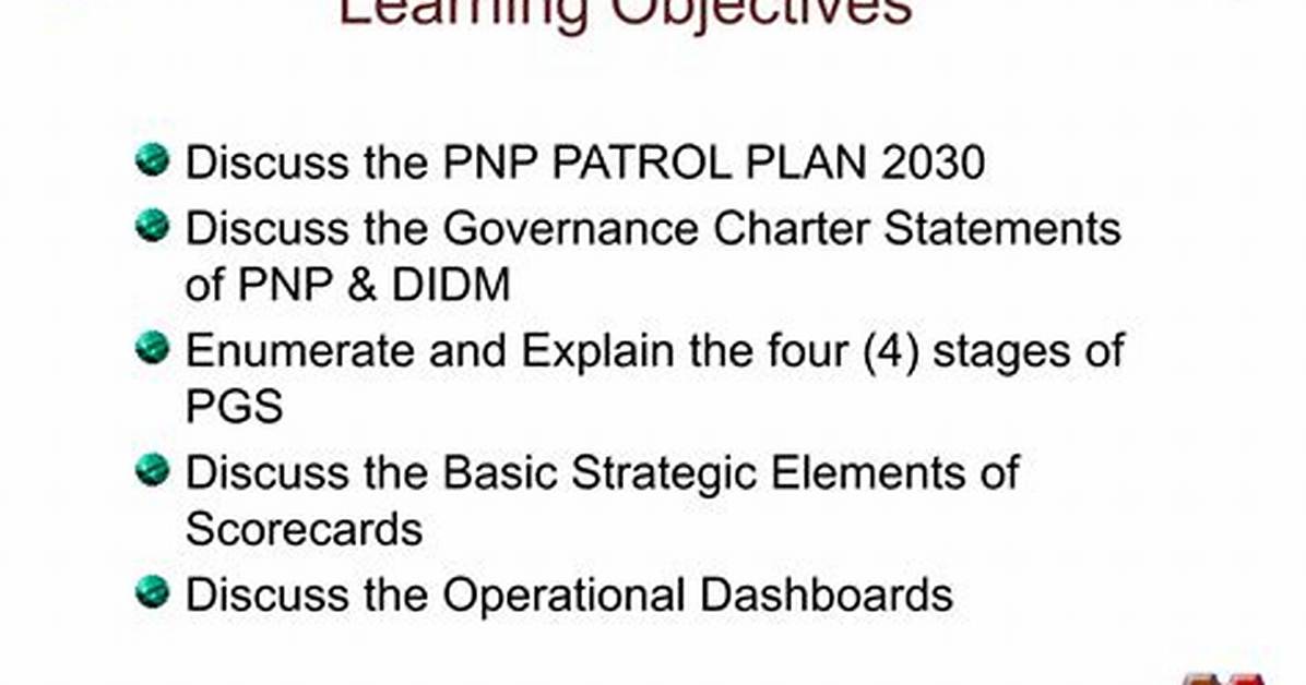 What Are the Patrol Objectives?
