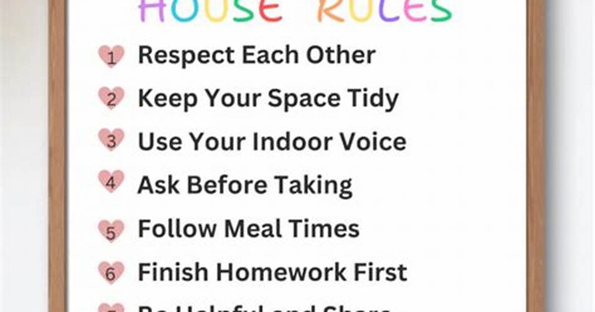 What Are the Rules for Kids Still Living at Home?