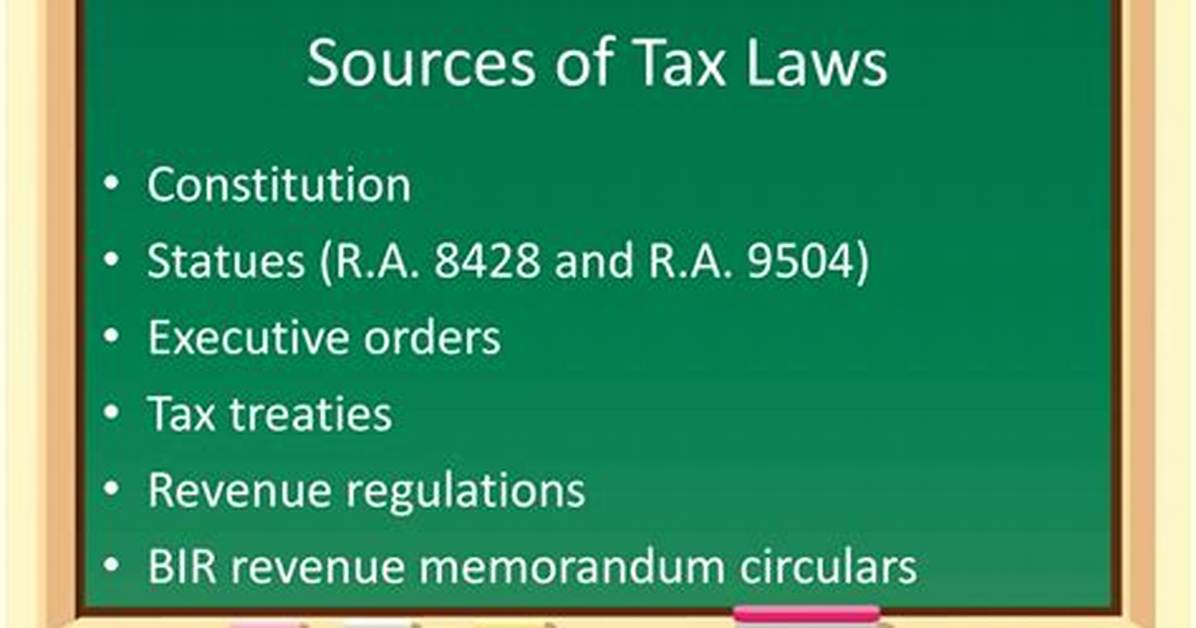 What Are the Sources of Tax Laws in Nigeria?