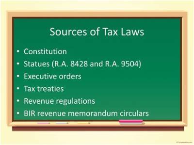 What Are the Sources of Tax Laws in Nigeria?