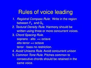 What Are the Voice Leading Rules?