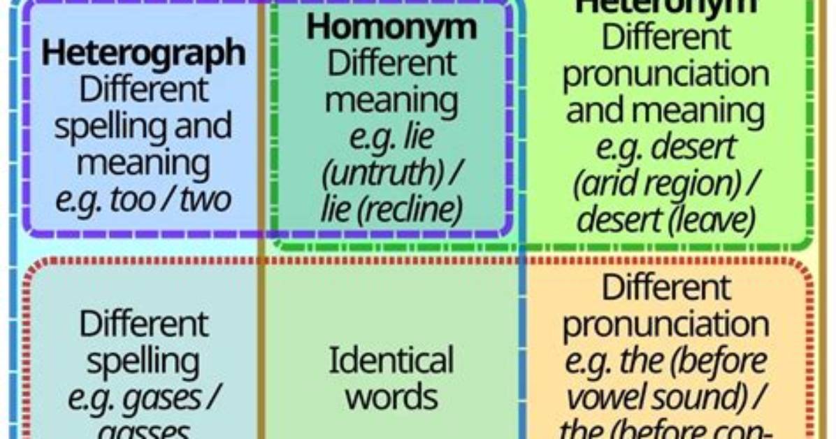 What Are Words with Same Pronunciation Called?