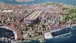 What Byzantine City Was a Wealthy Center of Trade?