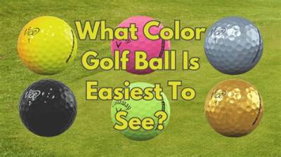 What Color Golf Ball Is Easiest?