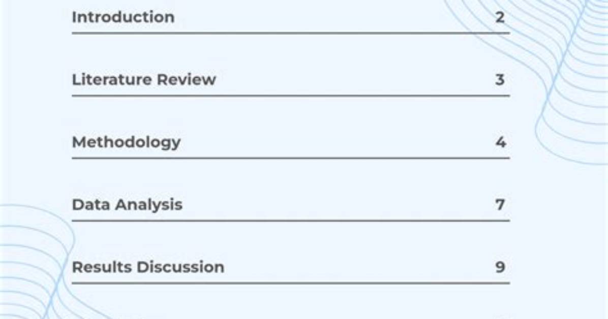 What Comes First Contents Page or Abstract?