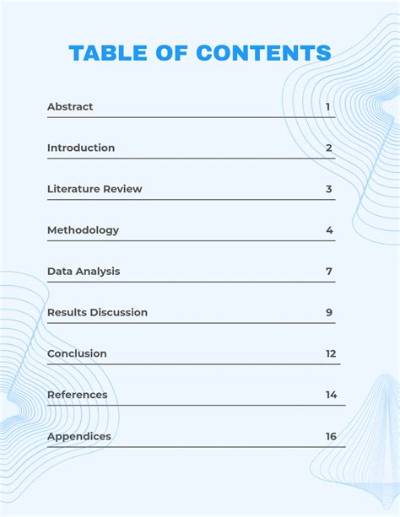 What Comes First Contents Page or Abstract?