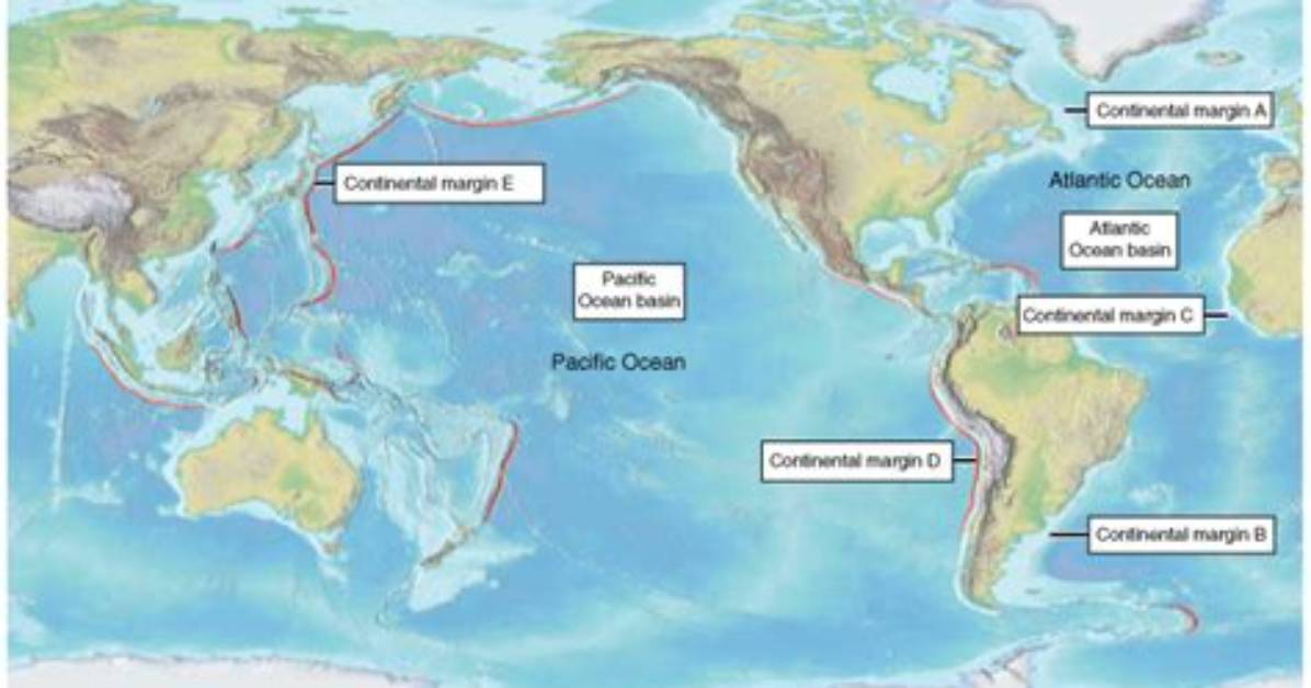 What Covers the Atlantic Oceans Continental Margin