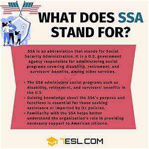 What Do Ssa Mean?
